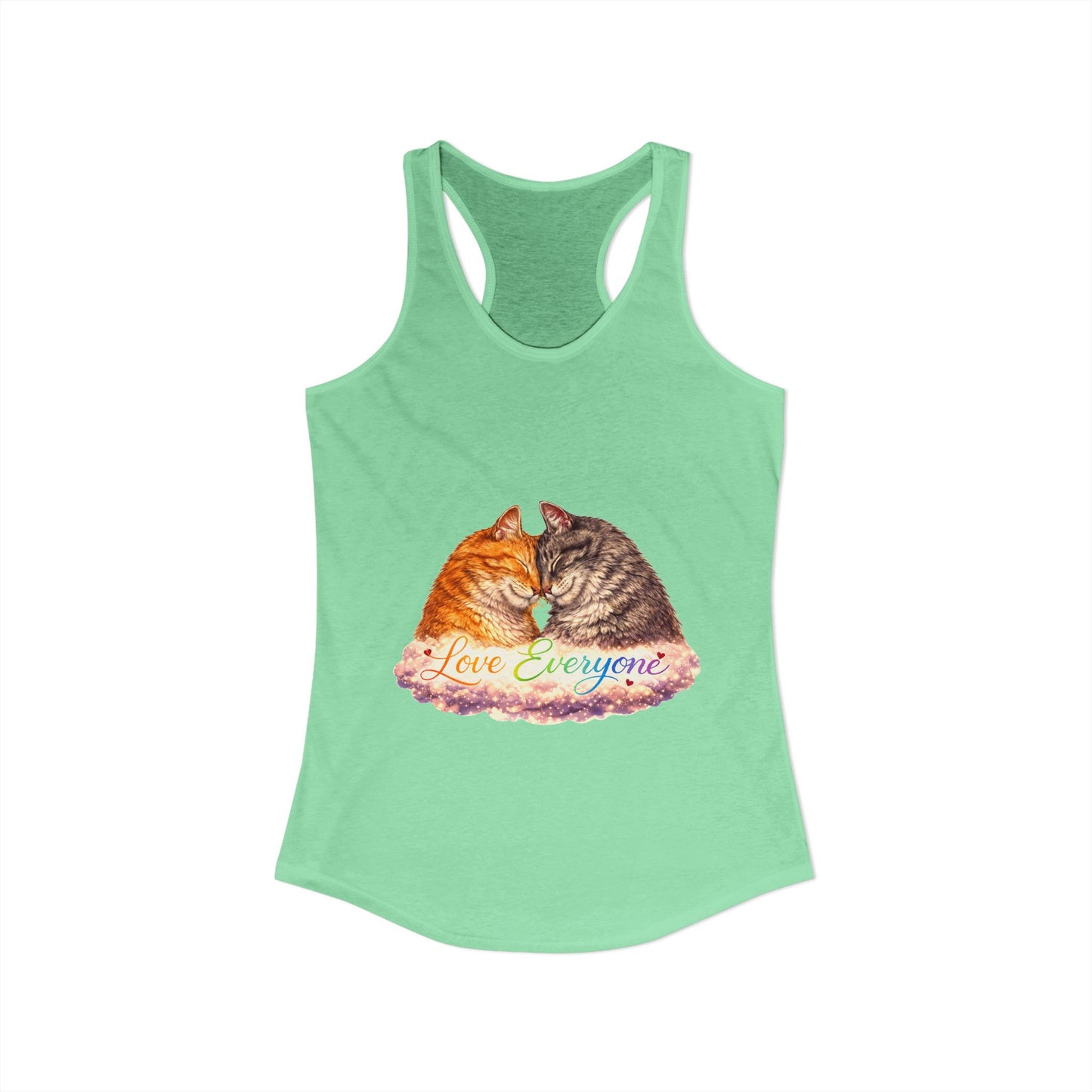 Love Everyone – Cat Pride Women’s Racerback Tank Top