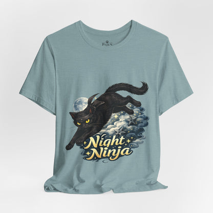 Night Ninja - Soft Unisex Cat T-Shirt