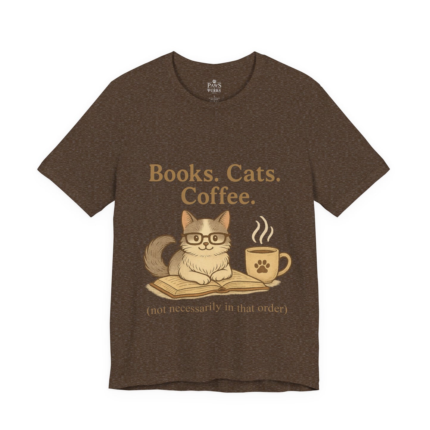 Books. Cats. Coffee. – Soft Unisex T-Shirt