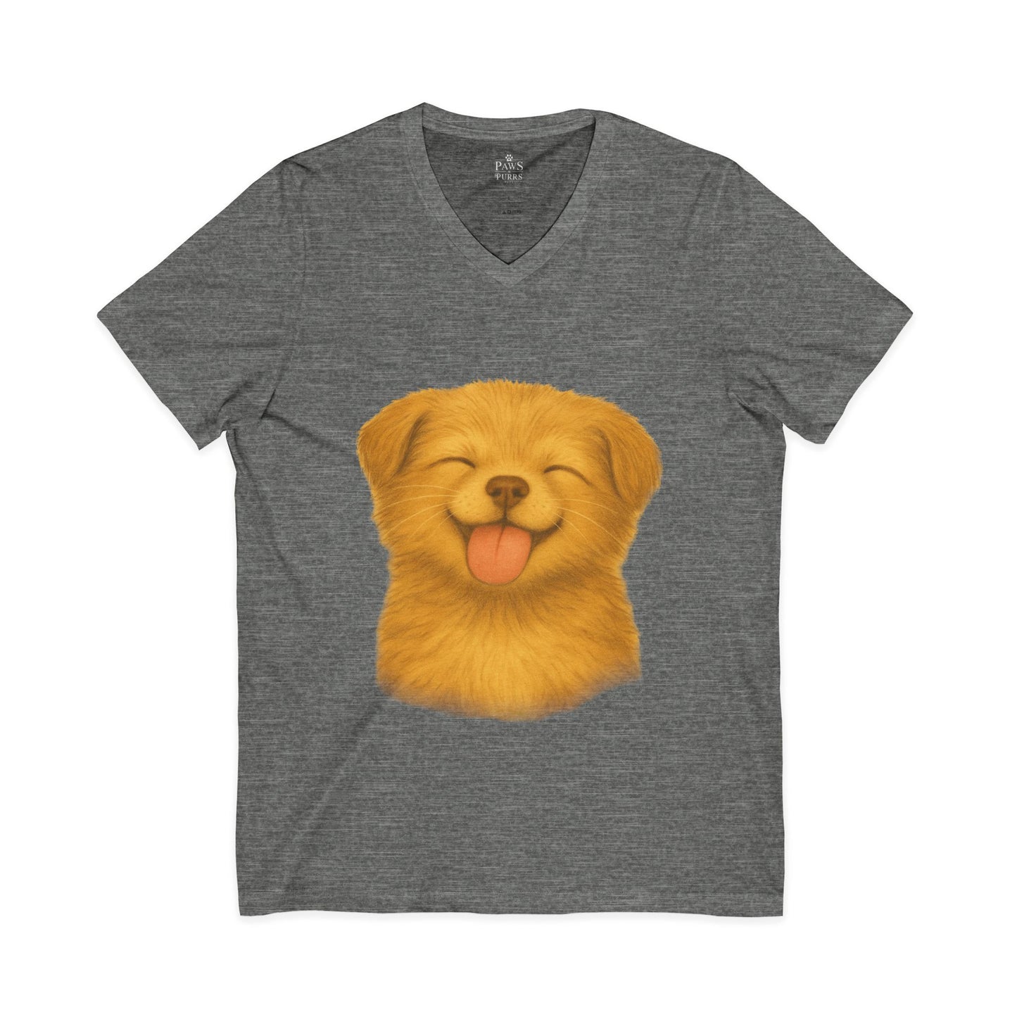 Puppy Lick - V-Neck Unisex T-Shirt