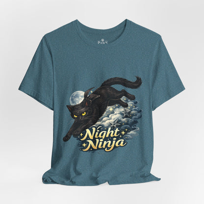 Night Ninja - Soft Unisex Cat T-Shirt