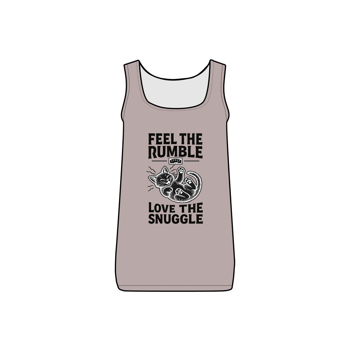 Feel the Rumble, Love the Snuggle - Women's Micro Ribbed Tank