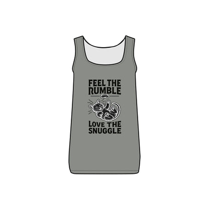 Feel the Rumble, Love the Snuggle - Women's Micro Ribbed Tank