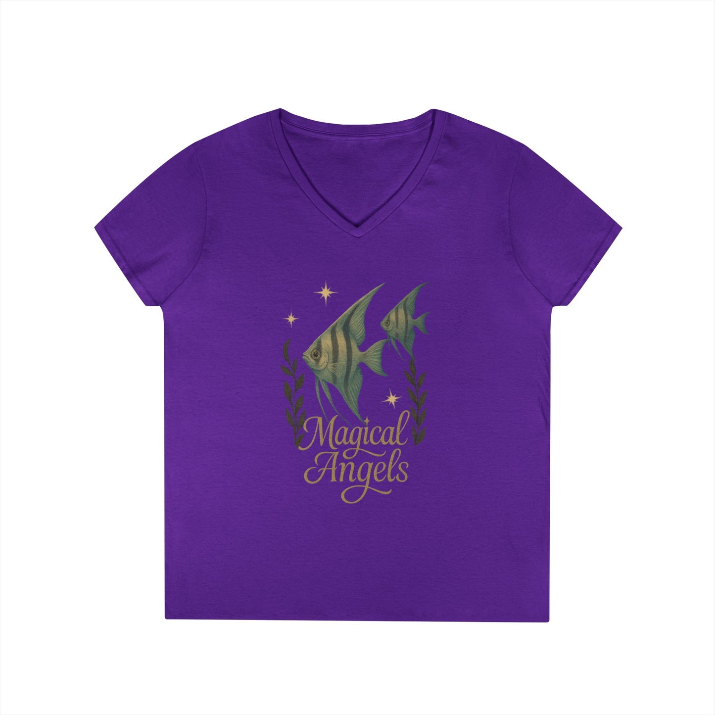 Magical Angels - Women's V-Neck T-Shirt