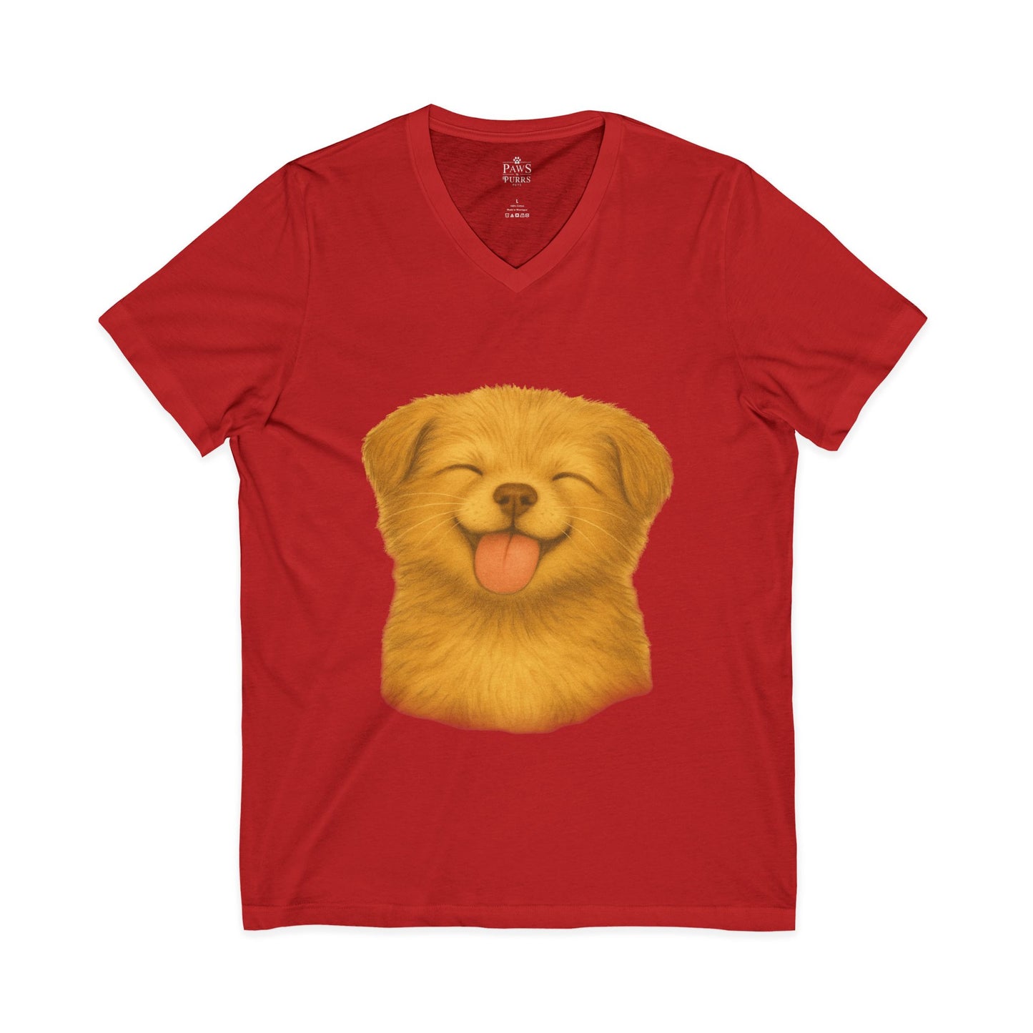 Puppy Lick - V-Neck Unisex T-Shirt