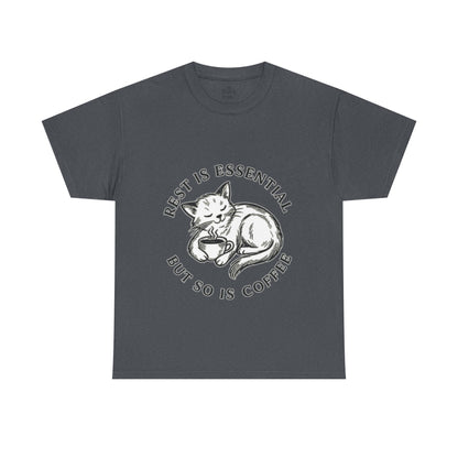 Rest Is Essential Coffee Cat - Classic Unisex T-Shirt