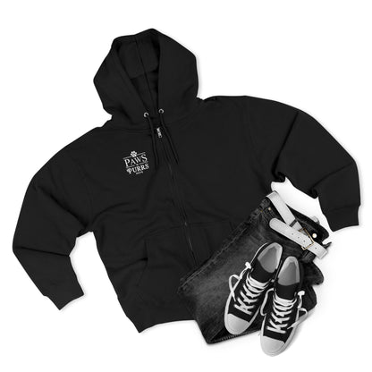 Purr More, Worry Less – Cozy Cat Lover’s Zip Hoodie