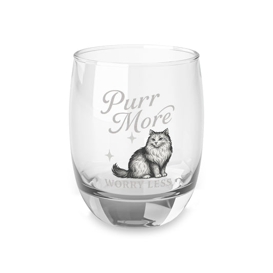 Purr More, Worry Less – Cat Rocks Glass