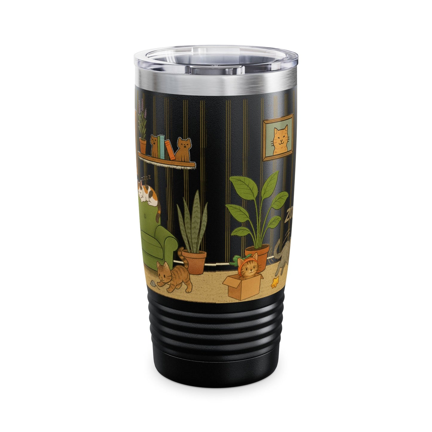 Cat House Zoomies – 20oz Insulated Travel Mug Tumbler