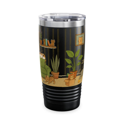 Cat House Zoomies – 20oz Insulated Travel Mug Tumbler