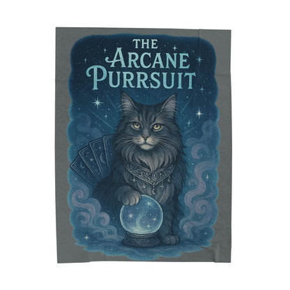 The Arcane Purrsuit - Velveteen Blanket