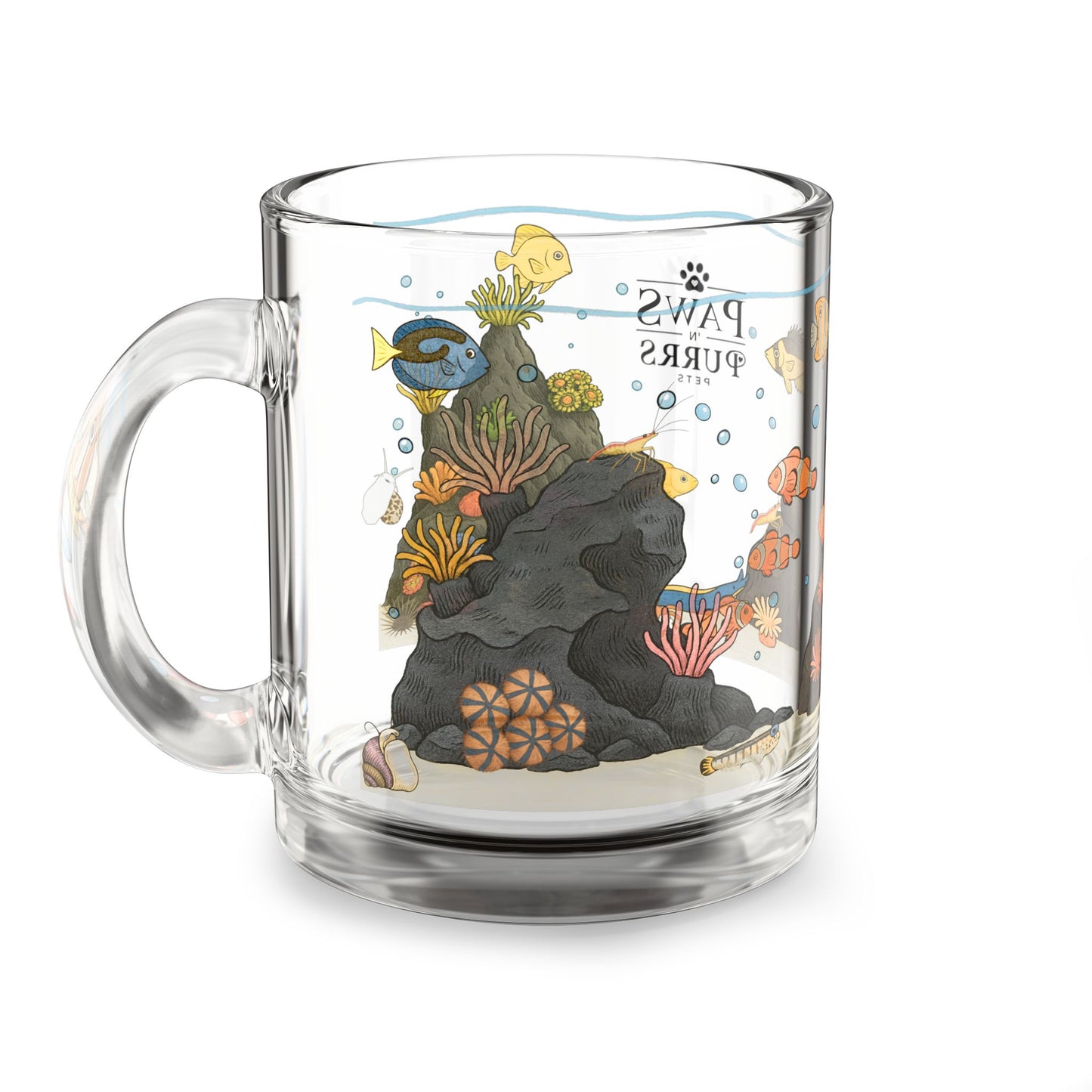 Saltwater Aquarium Fishtank - 10oz Glass Mug