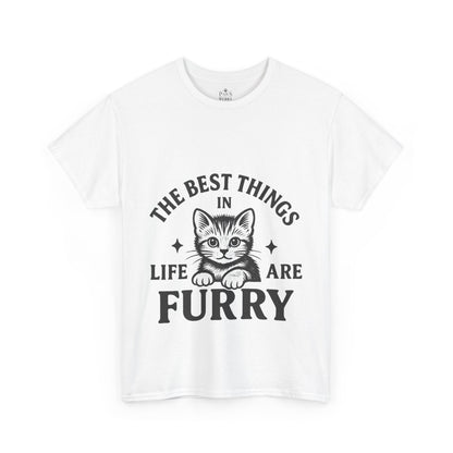 The Best Things in Life are Furry - Classic Cat Unisex T-Shirt
