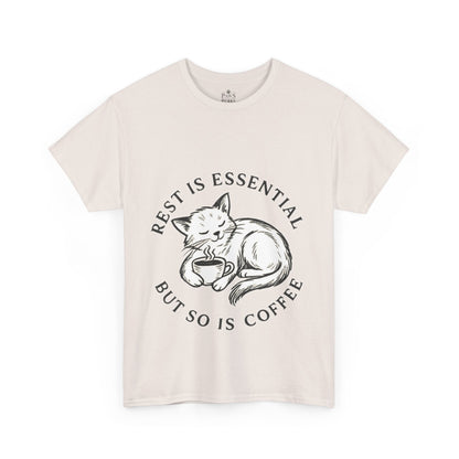 Rest Is Essential Coffee Cat - Classic Unisex T-Shirt