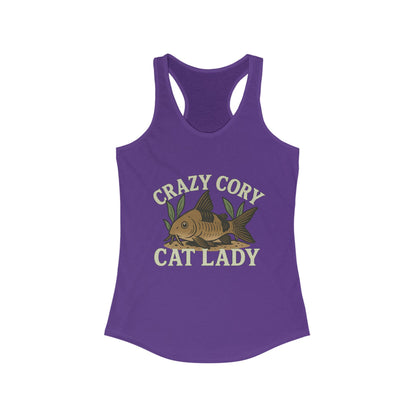 Crazy Cory Cat Lady – Women’s Racerback Tank Top
