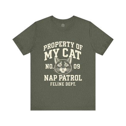 Property of My Cat Nap Patrol - Soft Unisex T-Shirt