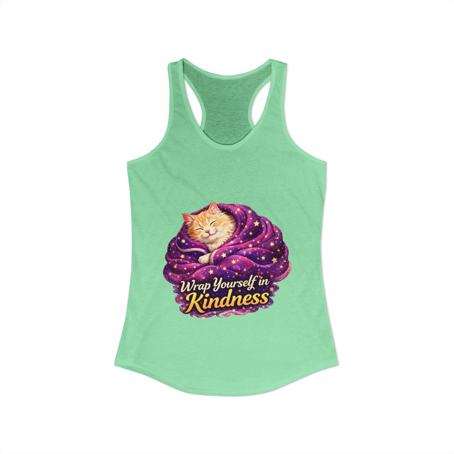 Wrap Yourself in Kindness – Women’s Racerback Tank Top