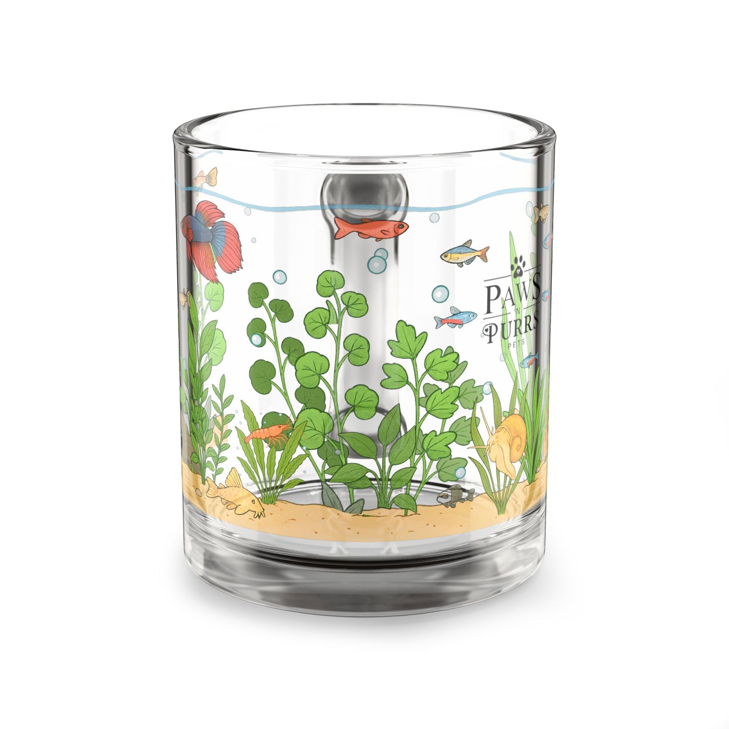 Freshwater Aquarium Fishtank - 10oz Glass Mug