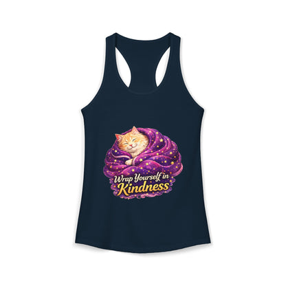Wrap Yourself in Kindness – Women’s Racerback Tank Top