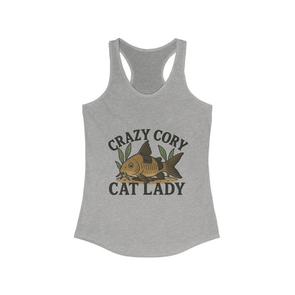 Crazy Cory Cat Lady – Women’s Racerback Tank Top