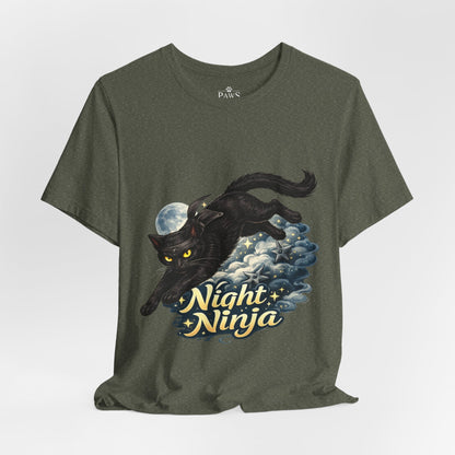Night Ninja - Soft Unisex Cat T-Shirt