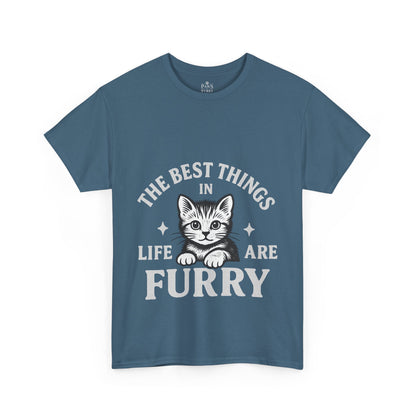 The Best Things in Life are Furry - Classic Cat Unisex T-Shirt