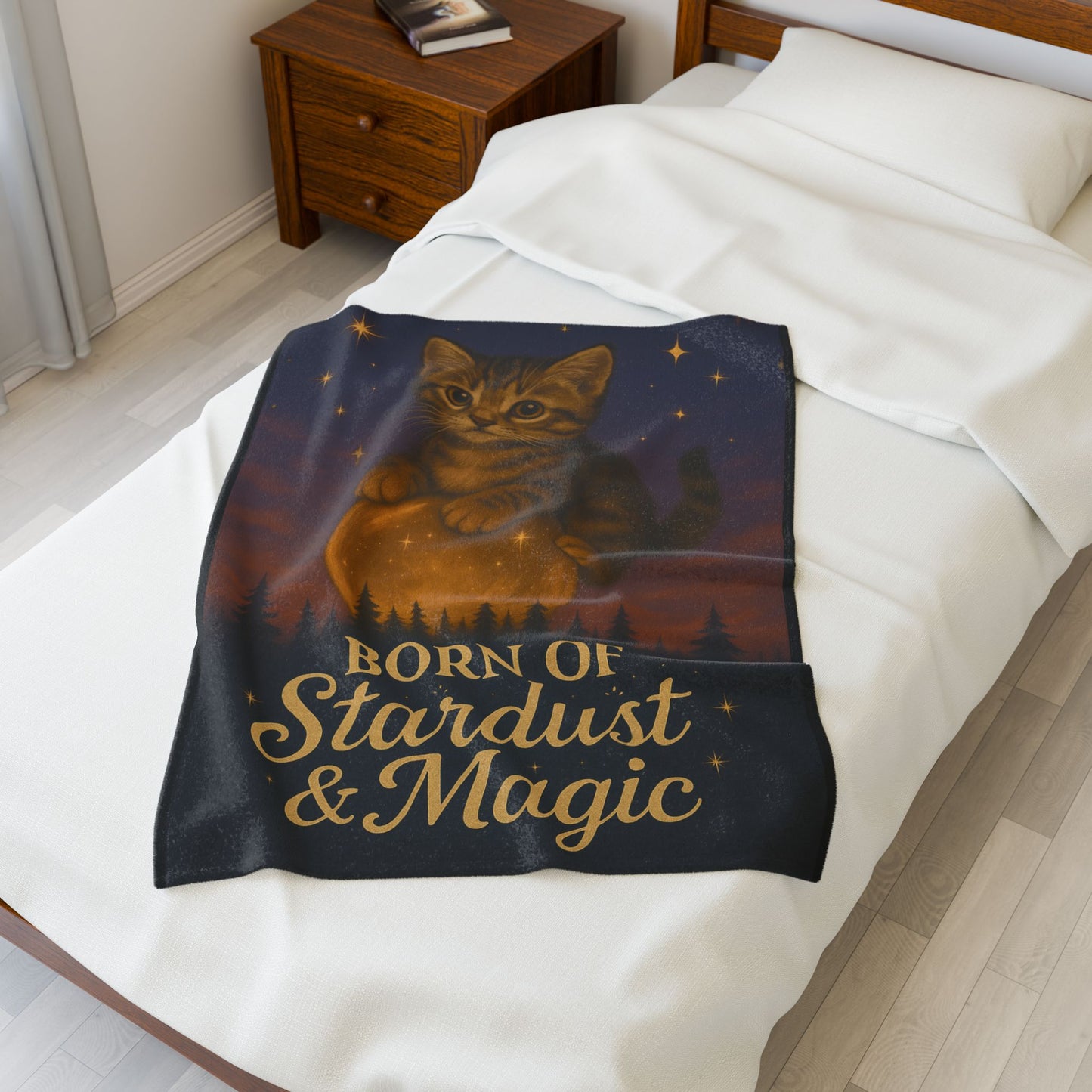 Born of Stardust & Magic - Velveteen Blanket