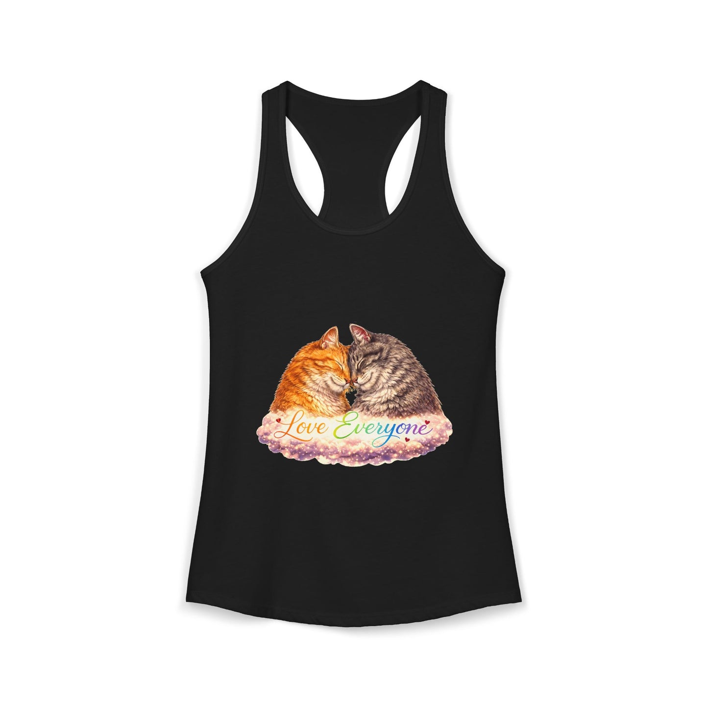 Love Everyone – Cat Pride Women’s Racerback Tank Top