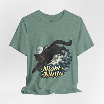 Night Ninja - Soft Unisex Cat T-Shirt