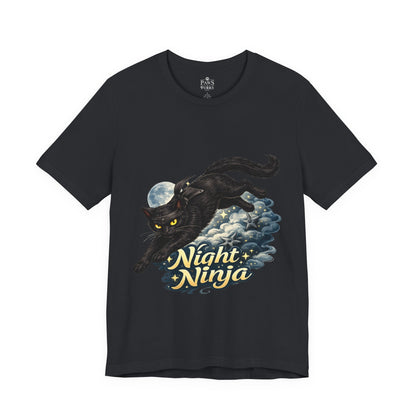 Night Ninja - Soft Unisex Cat T-Shirt