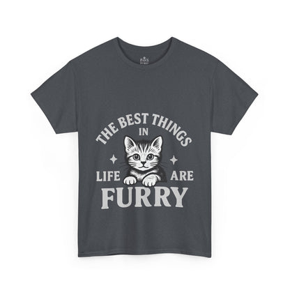 The Best Things in Life are Furry - Classic Cat Unisex T-Shirt