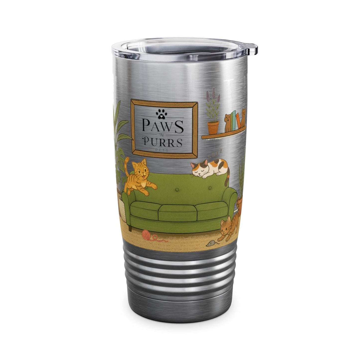 Cat House Zoomies – 20oz Insulated Travel Mug Tumbler