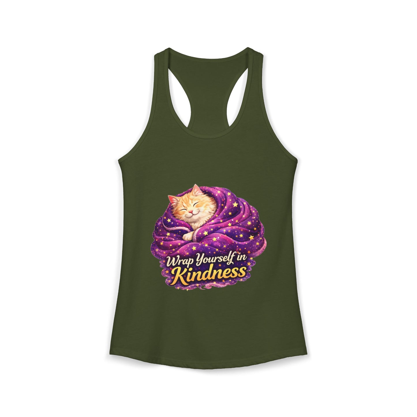 Wrap Yourself in Kindness – Women’s Racerback Tank Top