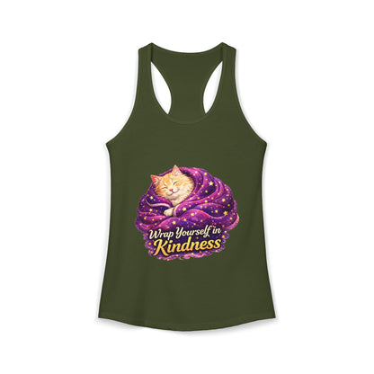 Wrap Yourself in Kindness – Women’s Racerback Tank Top