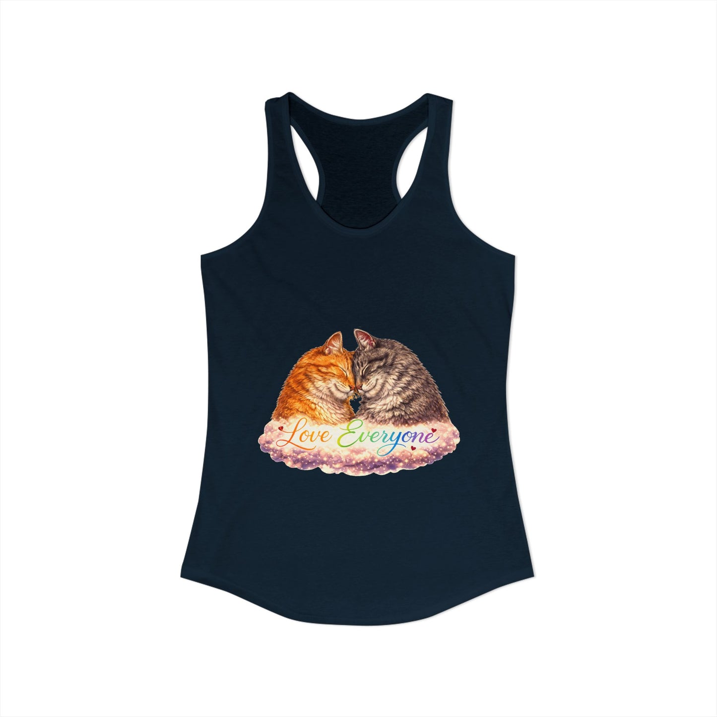 Love Everyone – Cat Pride Women’s Racerback Tank Top