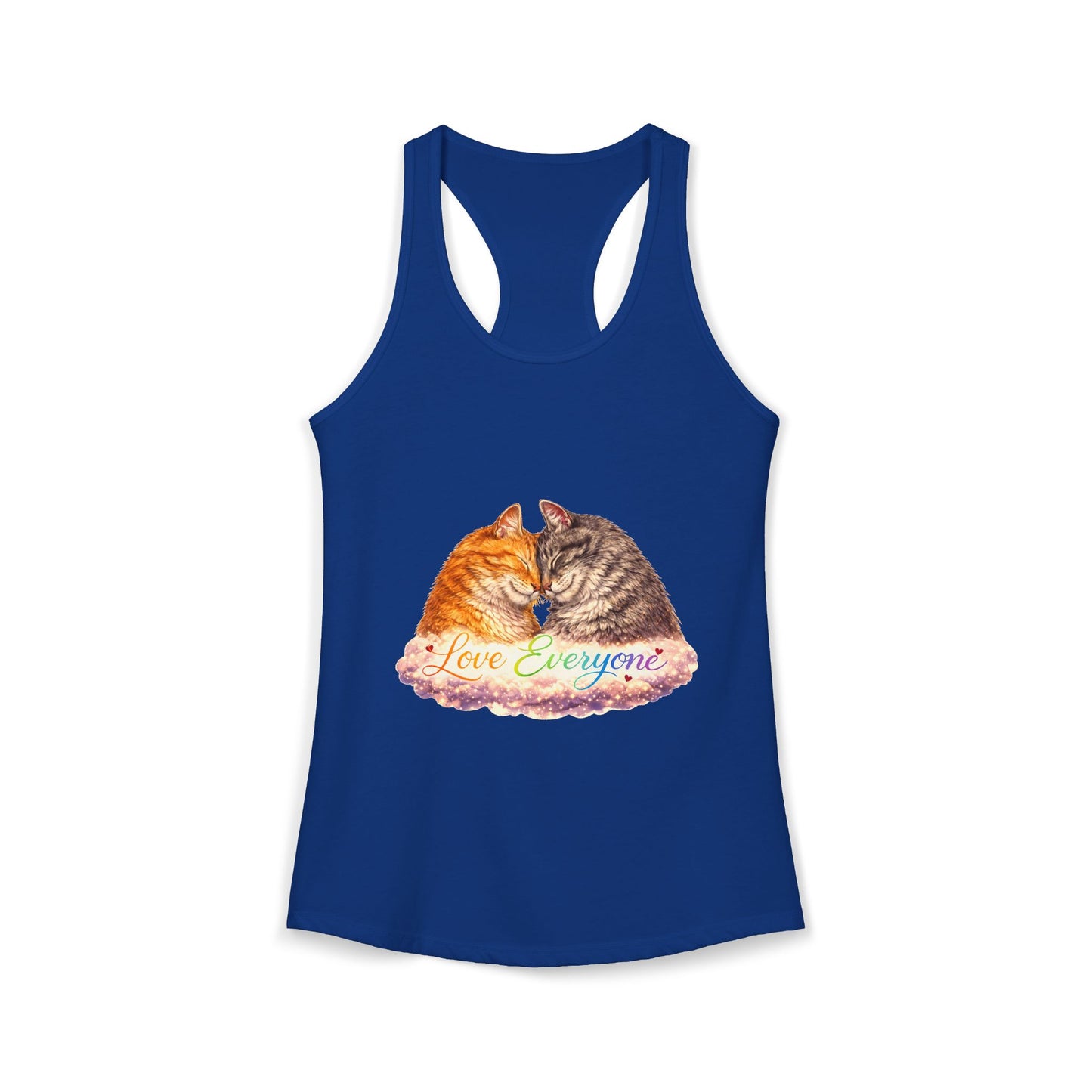 Love Everyone – Cat Pride Women’s Racerback Tank Top