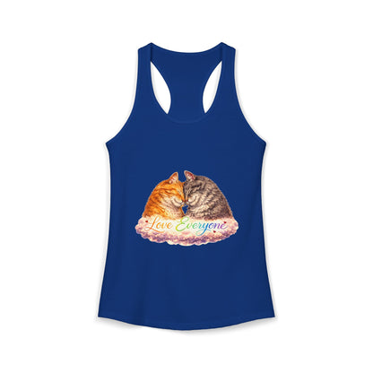 Love Everyone – Cat Pride Women’s Racerback Tank Top