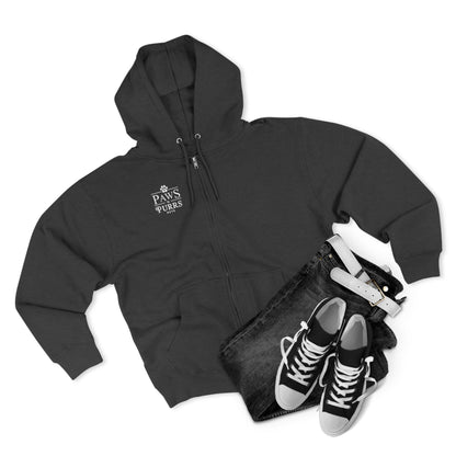 Purr More, Worry Less – Cozy Cat Lover’s Zip Hoodie