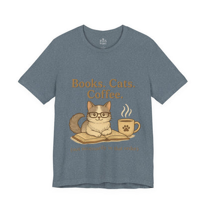 Books. Cats. Coffee. – Soft Unisex T-Shirt