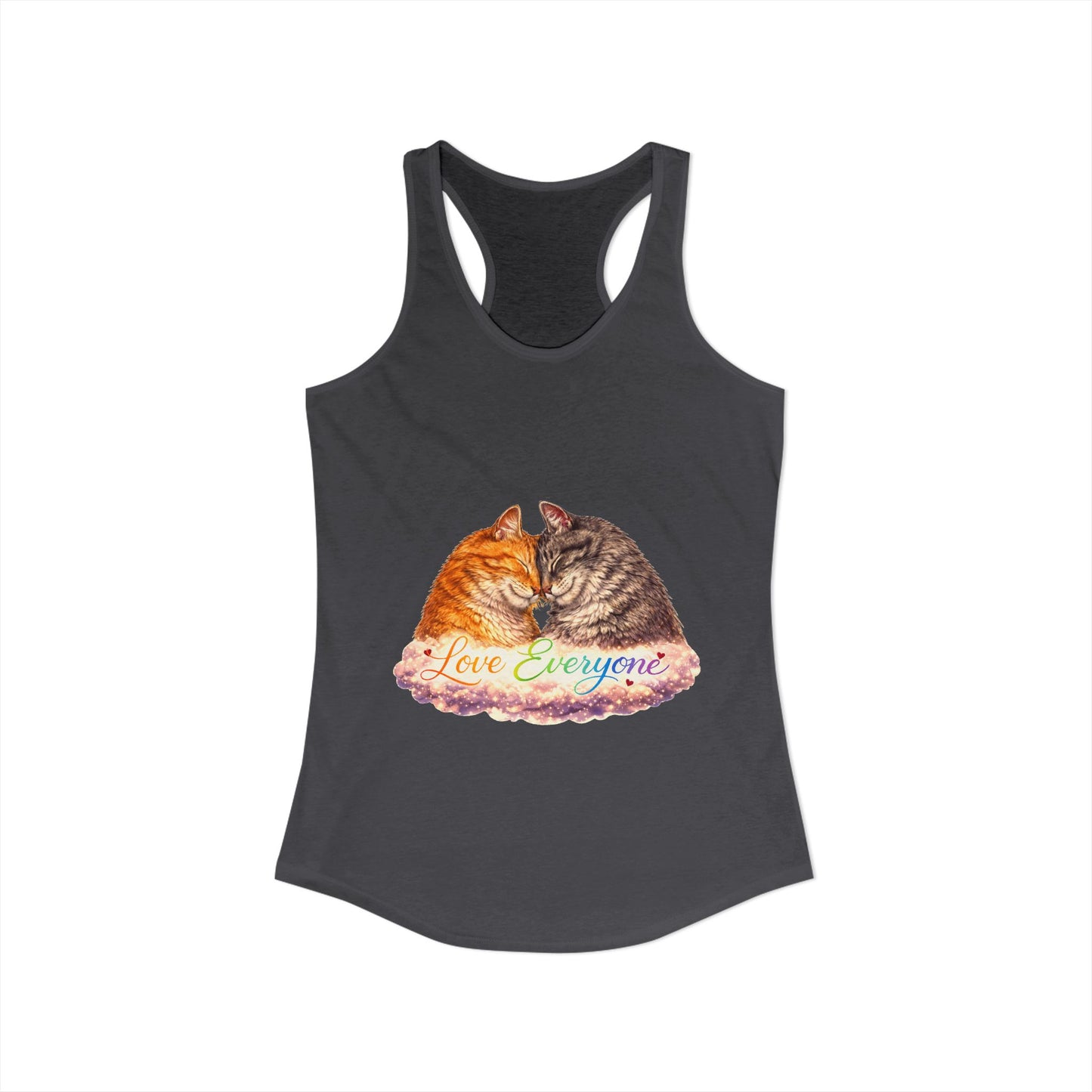 Love Everyone – Cat Pride Women’s Racerback Tank Top