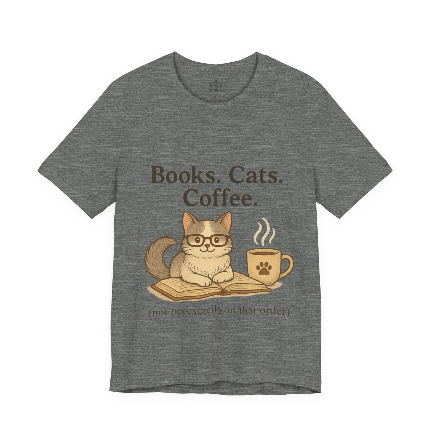 Books. Cats. Coffee. – Soft Unisex T-Shirt