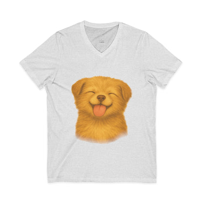 Puppy Lick - V-Neck Unisex T-Shirt
