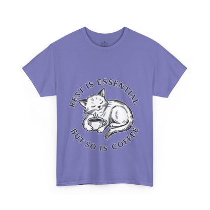 Rest Is Essential Coffee Cat - Classic Unisex T-Shirt