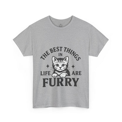 The Best Things in Life are Furry - Classic Cat Unisex T-Shirt