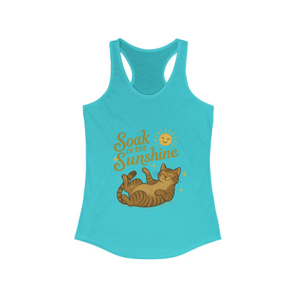 Soak in the Sunshine – Women’s Racerback Tank Top