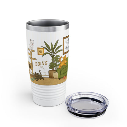 Cat House Zoomies – 20oz Insulated Travel Mug Tumbler