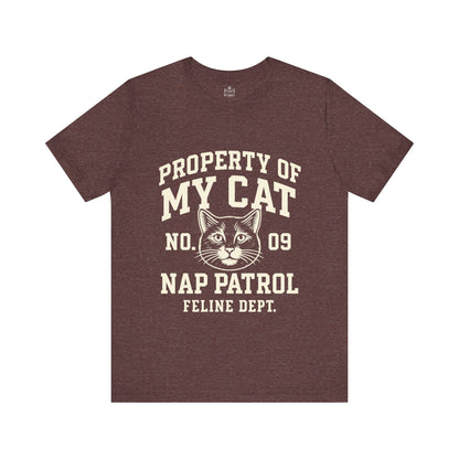 Property of My Cat Nap Patrol - Soft Unisex T-Shirt