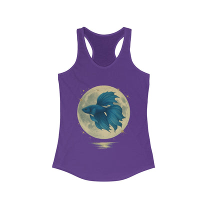 Full Moon Blue Betta – Women’s Racerback Tank Top