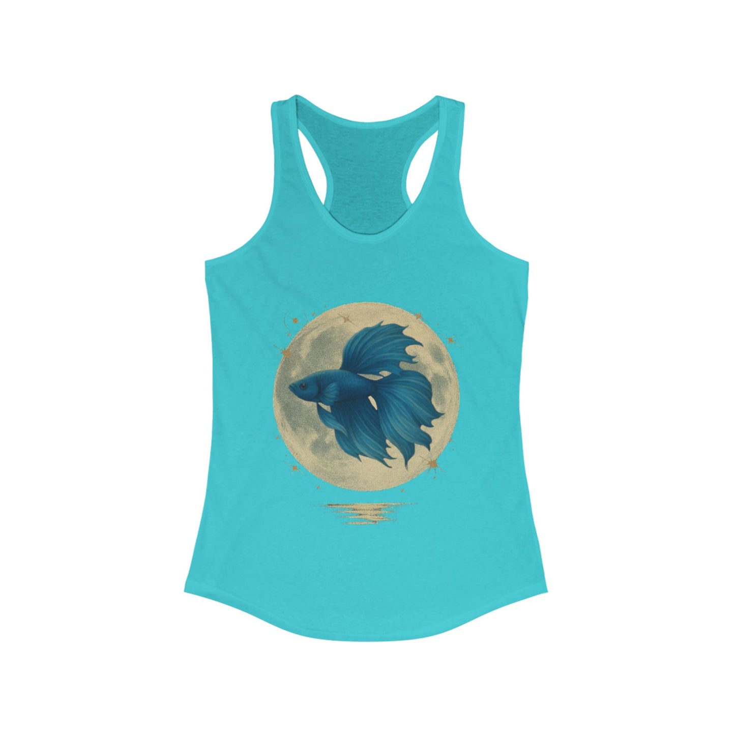 Full Moon Blue Betta – Women’s Racerback Tank Top