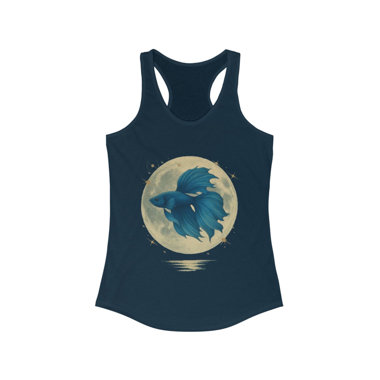 Full Moon Blue Betta – Women’s Racerback Tank Top